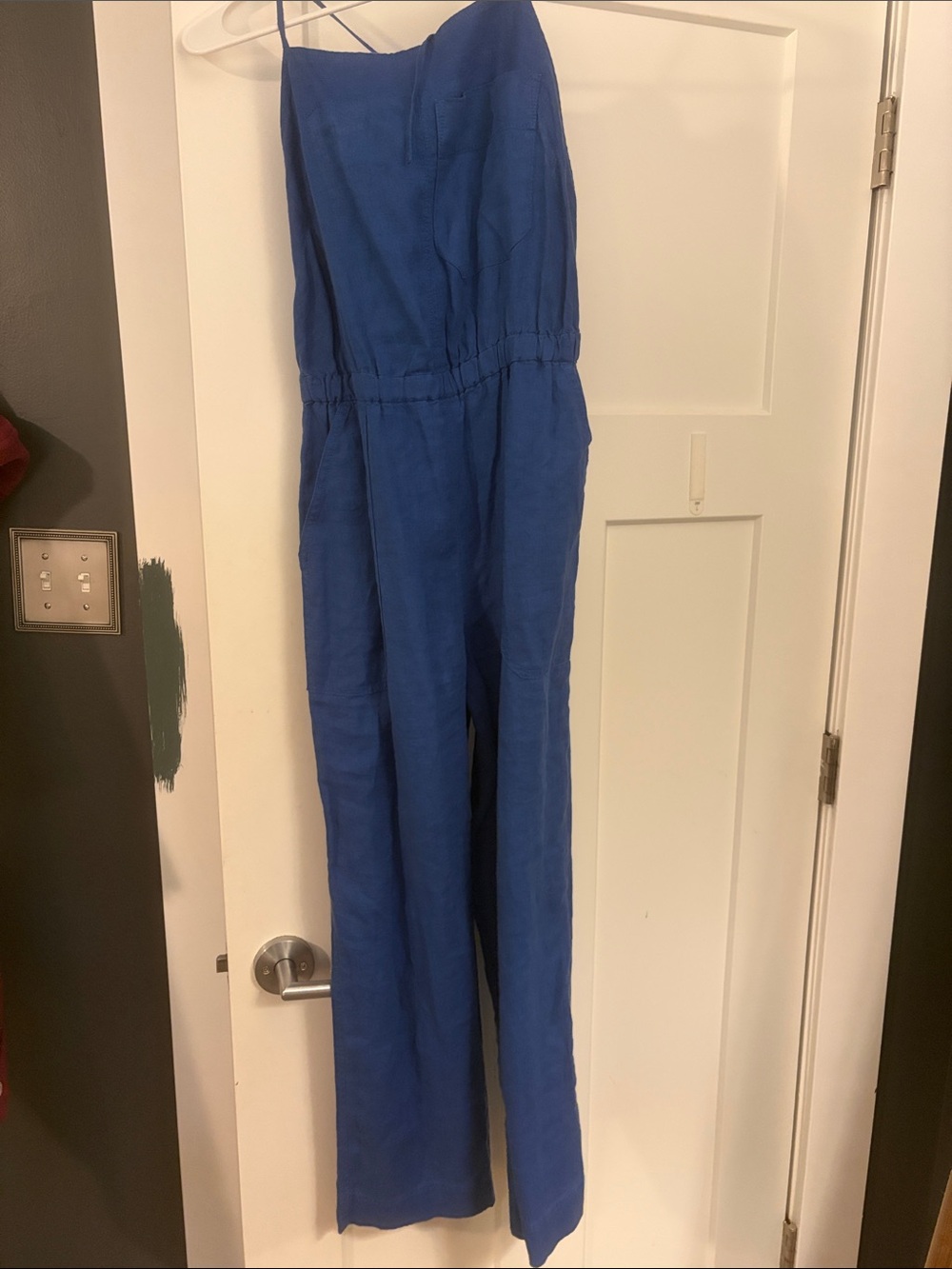 Everlane Royal Blue Strapless Jumpsuit